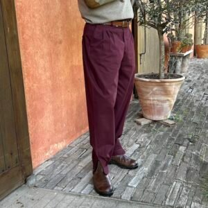 Bombachas de Gaucho pour Homme, Gabardine Bordeaux